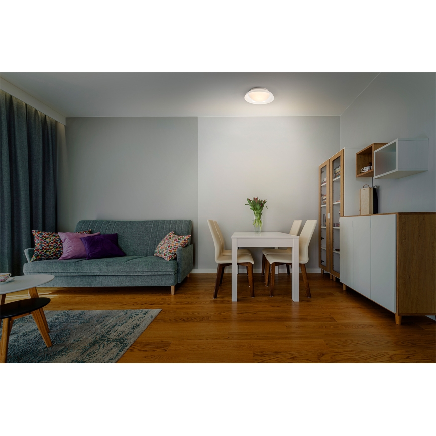 Osram - Candeeiro de teto ORBIS MILAN 2xE27/10W/230V, diâmetro 30,5 cm, castanho