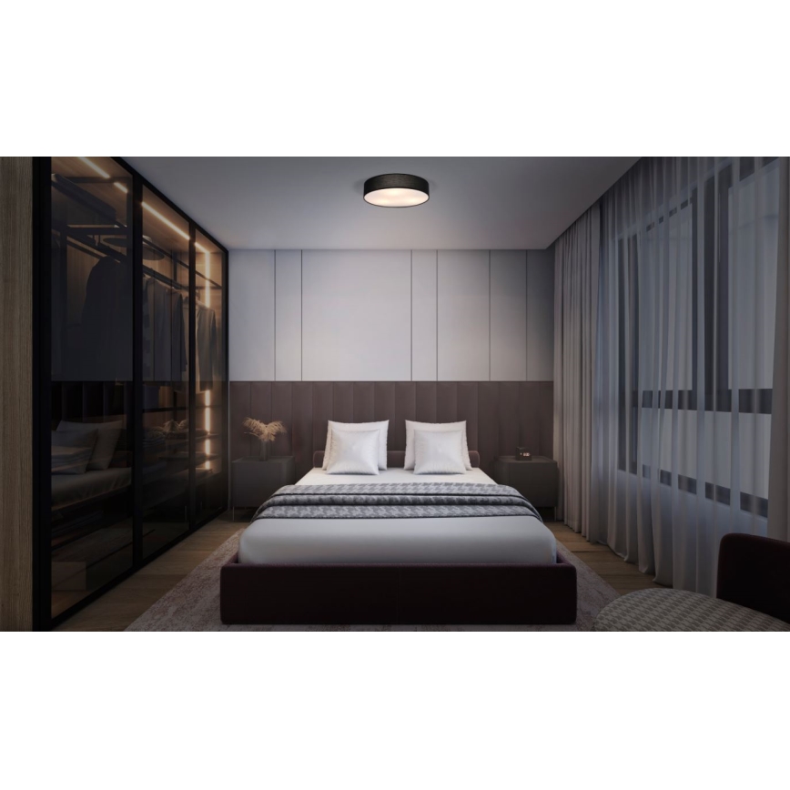 Osram - Candeeiro de teto ORBIS PARIS 2xE27/25W/230V Ø 40 cm preto