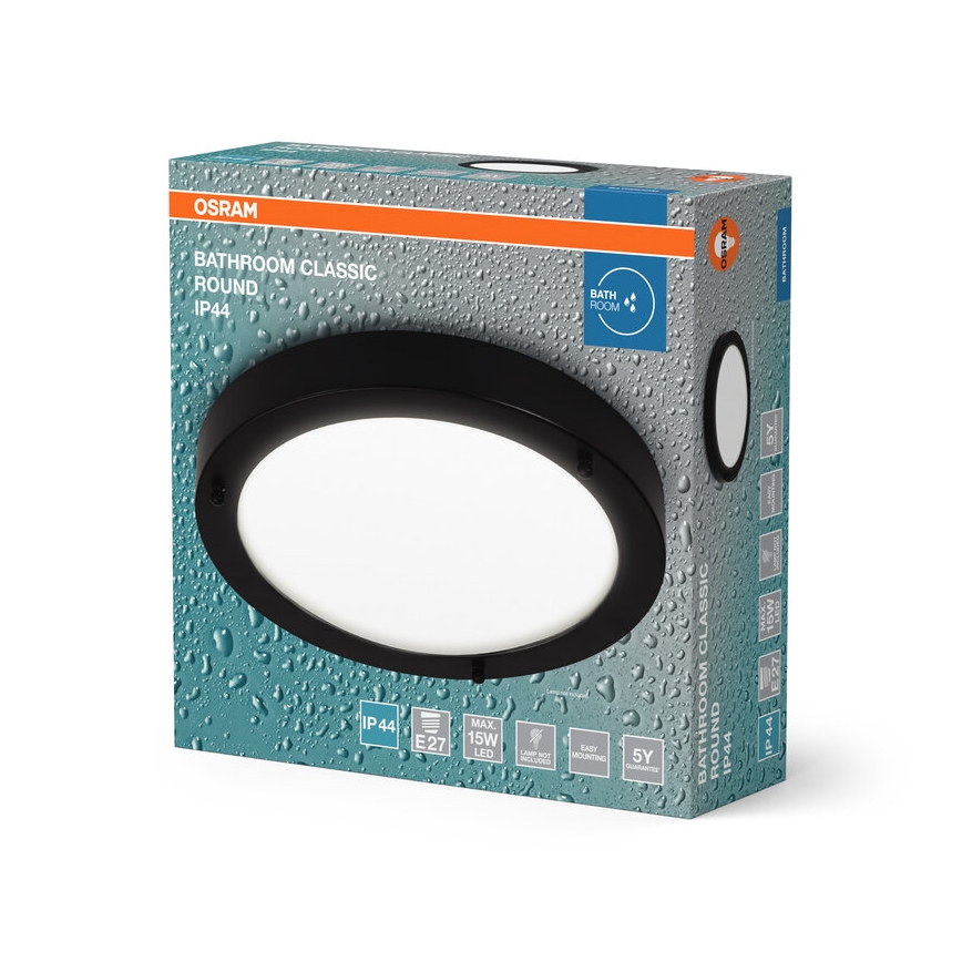 Osram - Candeeiro de tecto para casa de banho BATHROOM CLASSIC 1xE27/15W/230V diâmetro 31 cm IP44