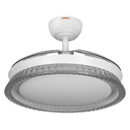 Osram - Candeeiro de teto LED RGB dimerizável com ventilador CIERZO LED/35W/230V 3000-6500K + controlo remoto