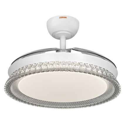 Osram - Candeeiro de teto LED RGB dimerizável com ventilador CIERZO LED/35W/230V 3000-6500K + controlo remoto