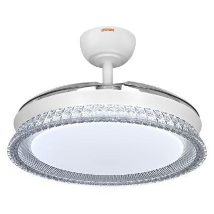 Osram - Candeeiro de teto LED RGB dimerizável com ventilador CIERZO LED/35W/230V 3000-6500K + controlo remoto