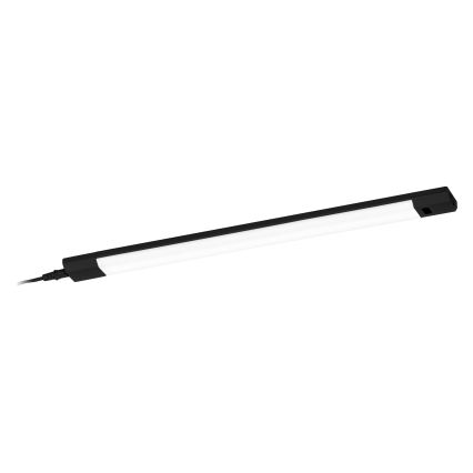 Osram - Luminária LED dimerizável para instalação sob armários com sensor de movimento LINEAR EDGE LED/8W/230V 3000/4000/6500K 50 cm preta