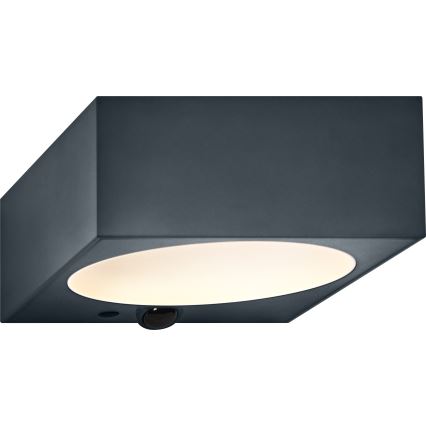 Osram - Luminária de parede solar LED dimerizável com sensor ENDURA STYLE LED/10,7W/4,2V 2000 mAh IP65 antracite