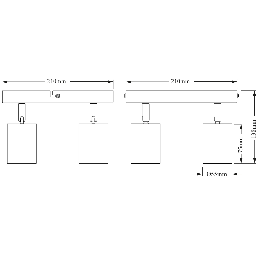 Osram - Candeeiro spot ELEMENTAL 4xGU10/6W/230V