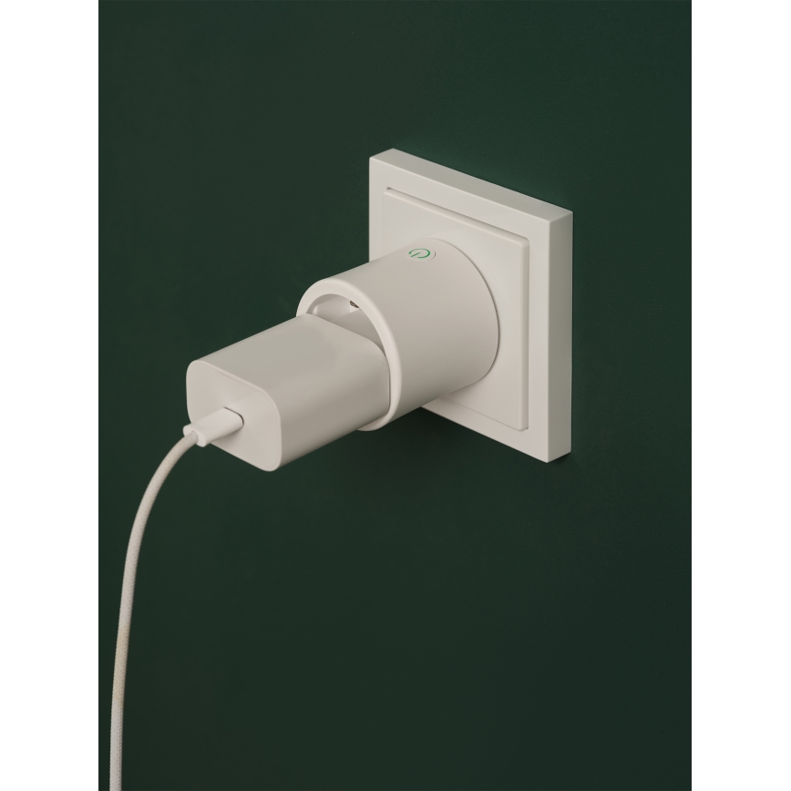 Osram - Conjunto de 2 tomadas inteligentes SMART+ MATTER SCHUKO 2300W/230V/10A Wi-Fi brancas