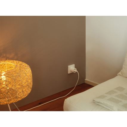 Osram - Conjunto de 2 tomadas inteligentes SMART+ MATTER SCHUKO 2300W/230V/10A Wi-Fi brancas