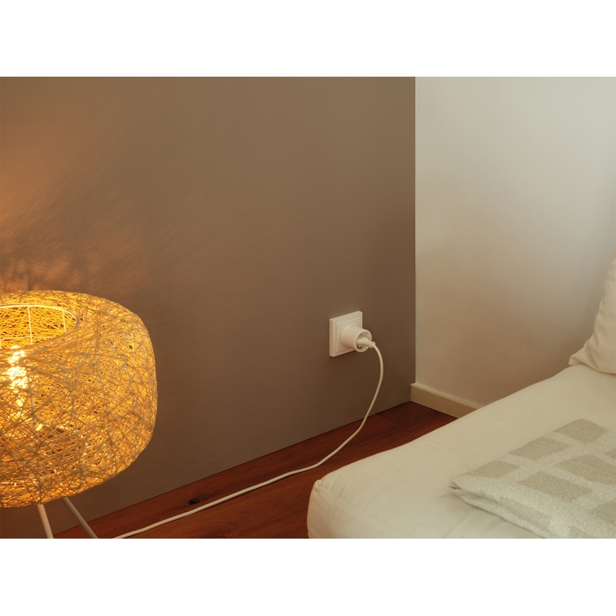 Osram - Conjunto de 2 tomadas inteligentes SMART+ MATTER SCHUKO 2300W/230V/10A Wi-Fi brancas