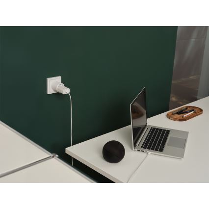 Osram - Conjunto de 2 tomadas inteligentes SMART+ MATTER SCHUKO 2300W/230V/10A Wi-Fi brancas