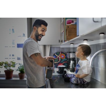 Osram - Conjunto de 3 Luminárias LED para instalação sob armário UNDERCABINET LED/3W/230V 3000K pretas