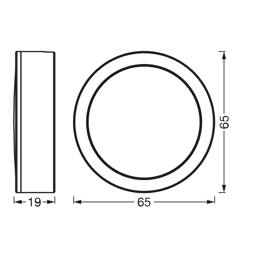Osram - Conjunto de 3 Luminárias LED para instalação sob armário UNDERCABINET LED/3W/230V 3000K pretas