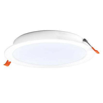 Osram - Conjunto com 6 luminárias de embutir LED ESSENTIAL LED/18W/230V 6500K, diâmetro 22 cm, brancas