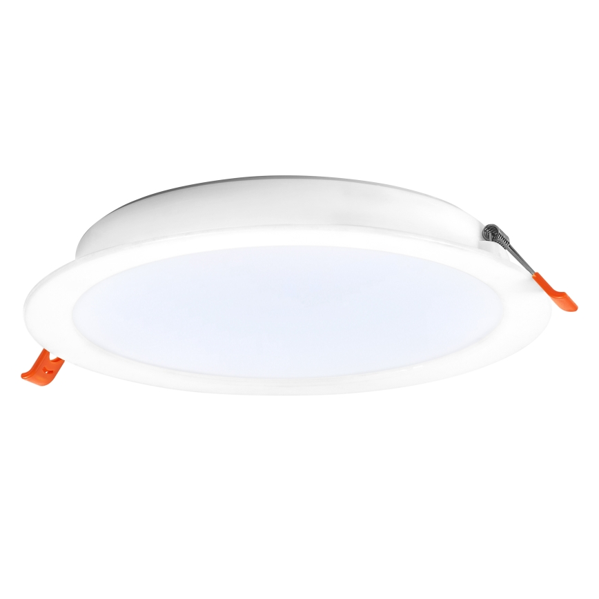 Osram - Conjunto com 6 luminárias de embutir LED ESSENTIAL LED/18W/230V 6500K, diâmetro 22 cm, brancas