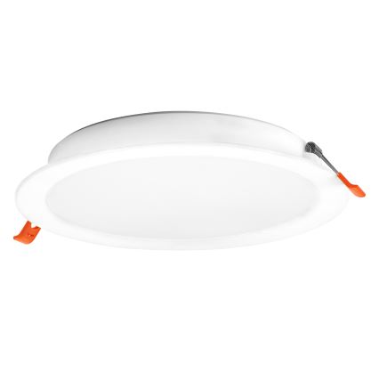 Osram - Conjunto com 6 luminárias de embutir LED ESSENTIAL LED/18W/230V 6500K, diâmetro 22 cm, brancas