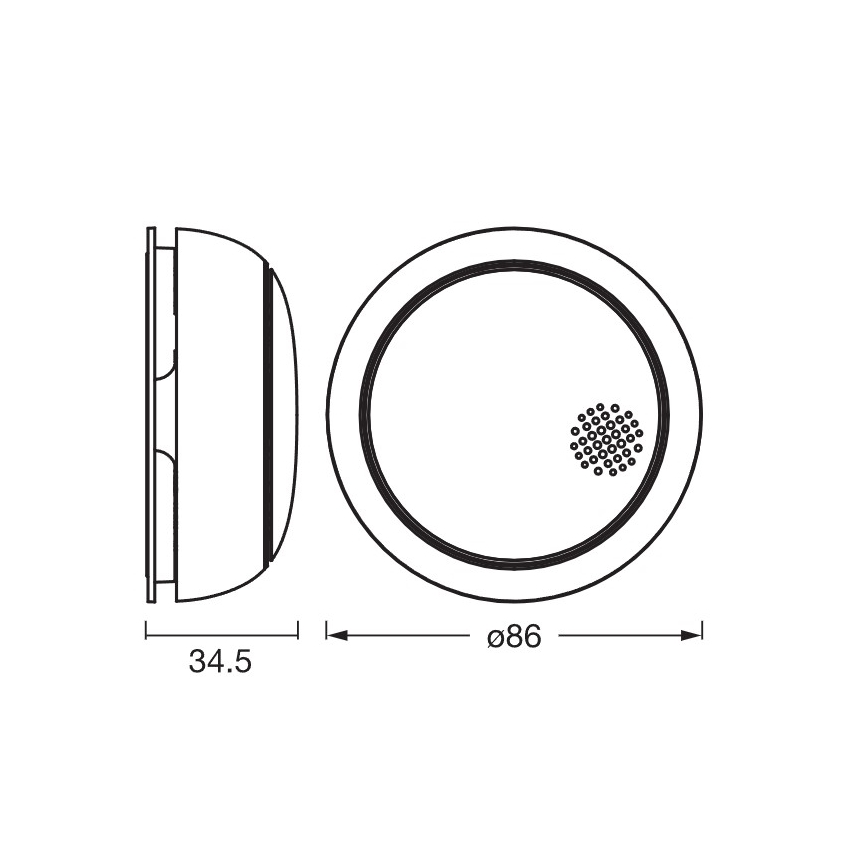 Osram - Detetor de Fumos SMART+ 3V Wi-Fi 1400 mAh