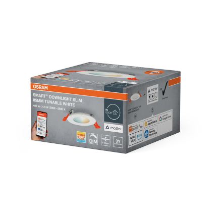 Osram - Downlight LED regulável SMART+ embutido LED/4,5W/230V 3000-6500K Wi-Fi