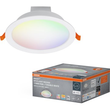 Osram - Downlight encastrável LED RGB regulável SMART+ DOWNLIGHT LED/12W/230V 3000-6500K Wi-Fi