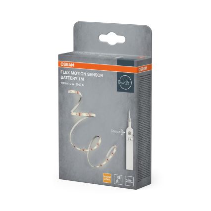 Osram - Fita LED com sensor de movimento FLEX 1m LED/2W/4xAA