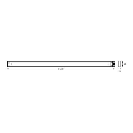 Osram - Fita LED FLEX COB 1,5m LED/7,5W/230V