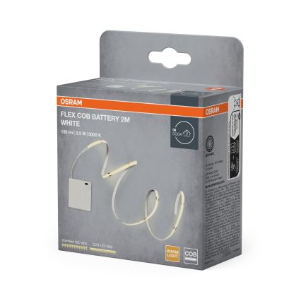 Osram - Fita LED FLEX COB BATTERY 2m LED/3,3W/4xAA