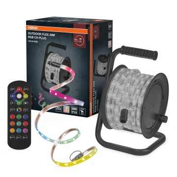 Osram - Fita LED RGB dimerizável para exterior FLEX 20m LED/135W/230V IP65 + controlo remoto
