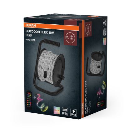 Osram - LED RGB Fita regulável para exterior FLEX 10m LED/70W/230V IP65 + comando remoto