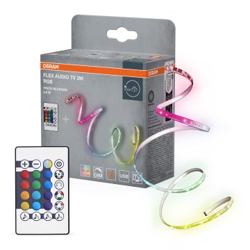 Osram - Fita LED RGB dimerizável para TV FLEX AUDIO 2m LED/3,6W/5V + controlo remoto