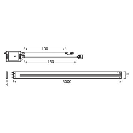 Osram - Fita LED RGB regulável SMART+ MAGIC 5m LED/35W/230V Wi-Fi + comando remoto