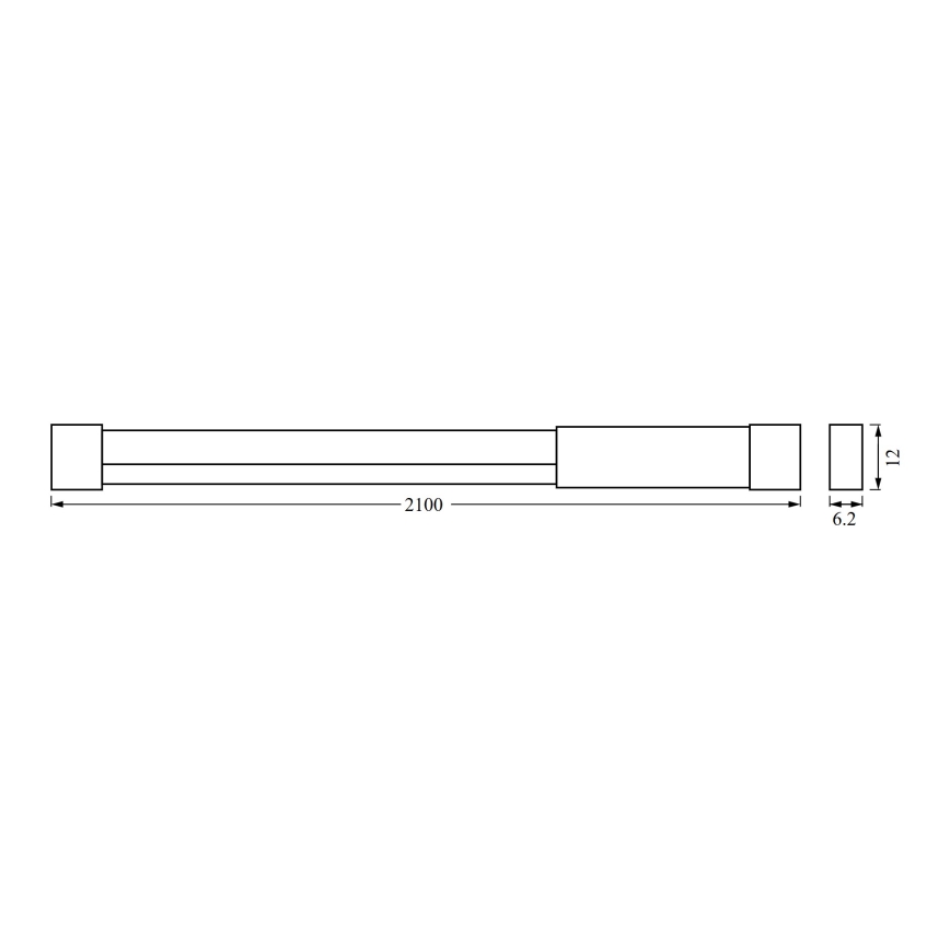 Osram - Fita LED RGBW regulável NEON FLEX 2m LED/4W/5V + controlo remoto