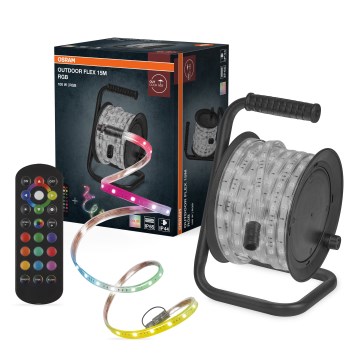 Osram - Fita LED RGB regulável para exterior FLEX 15m LED/100W/230V IP65 + controlo remoto
