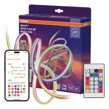 Osram - Fita LED RGB regulável para exterior SMART+ MAGIC 5m LED/24W/230V IP44 Wi-Fi+ comando à distância