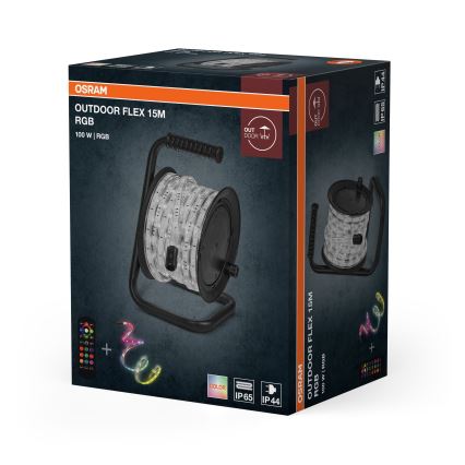 Osram - Fita LED RGB regulável para exterior FLEX 15m LED/100W/230V IP65 + controlo remoto