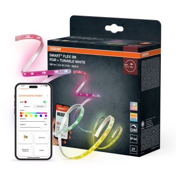 Osram - Fita LED RGB+TW dimerizável para exterior SMART+ FLEX 3m LED/12,5W/230V 2700-6500K IP44 Wi-Fi