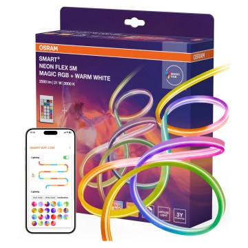 Osram - Fita LED RGBW dimerizável para exterior SMART+ MAGIC 5m LED/21W/230V IP44 Wi-Fi + controlo remoto