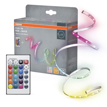 Osram - Fita LED RGBW regulável FLEX 7m LED/18W/230V + controlo remoto