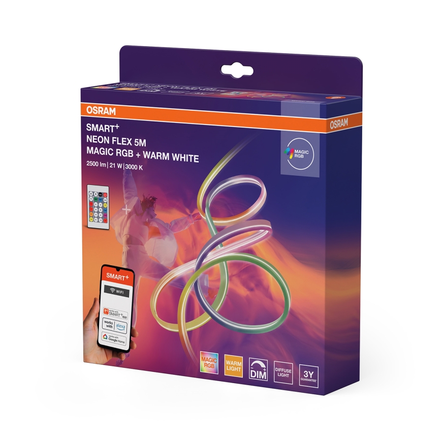 Osram - Fita LED RGBW dimerizável para exterior SMART+ MAGIC 5m LED/21W/230V IP44 Wi-Fi + controlo remoto