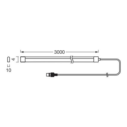 Osram - Fita solar LED RGBW regulável FLEX MAGIC 3m LED/1,2W/3,7V 2000 mAh IP44 + controlo remoto