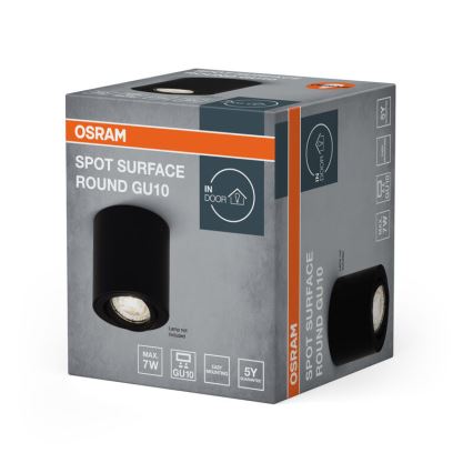 Osram - Foco SPOT 1xGU10/7W/230V preto