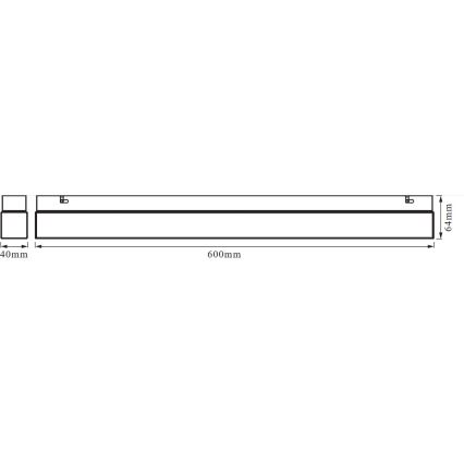 Osram - Iluminação LED para espelho de casa de banho SQUARE LED/14W/230V IP44 3000/4000K CRI 90