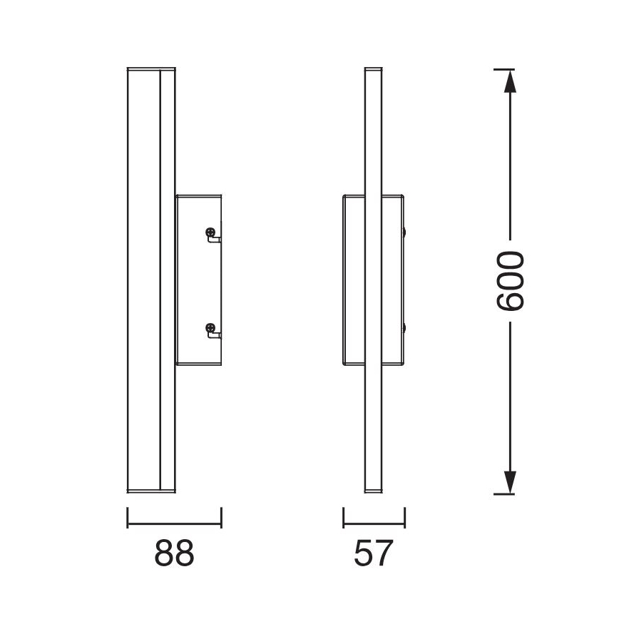 Osram - Iluminação dimerizável para espelho ORBIS MIRROR LED/10W/230V 3000/4000K 60 cm IP44