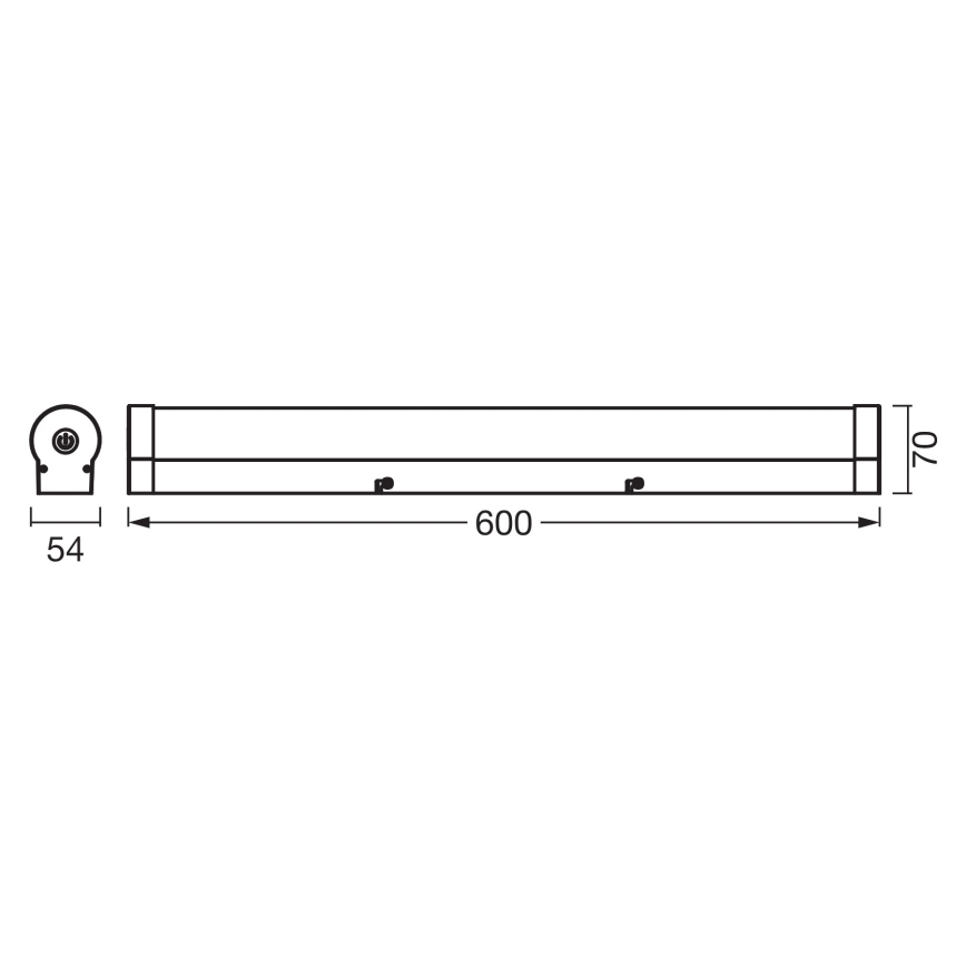 Osram - Iluminação LED dimerizável para espelho ORBIS TUBE LED/12W/230V 60 cm IP44 branca