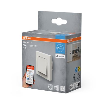 Osram - Interruptor de 1 botão SMART+ MATTER 230V Wi-Fi
