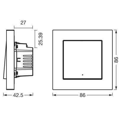 Osram - Interruptor de 1 botão SMART+ MATTER 230V Wi-Fi