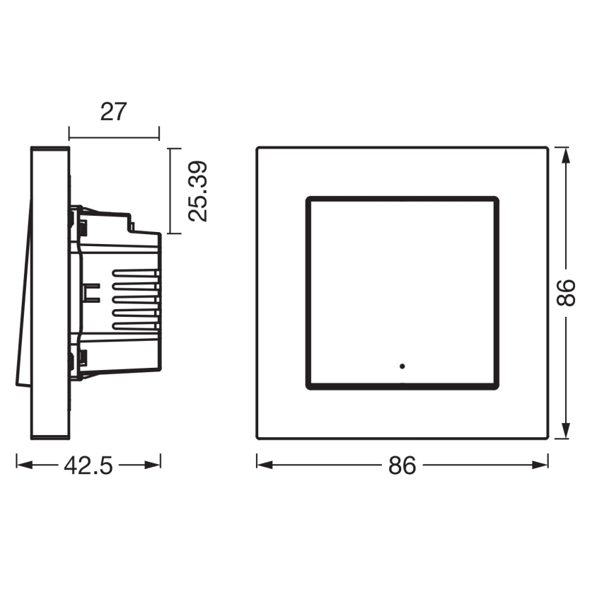 Osram - Interruptor de 1 botão SMART+ MATTER 230V Wi-Fi