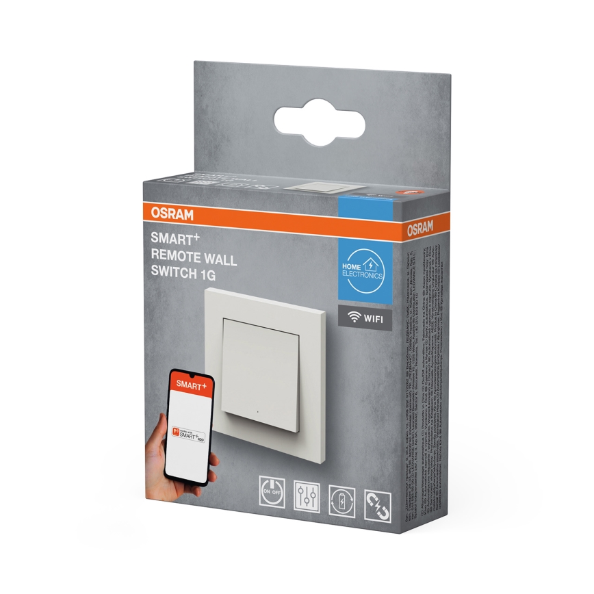 Osram - Interruptor sem fios SMART+ de 1 botão, 5 V, Wi-Fi
