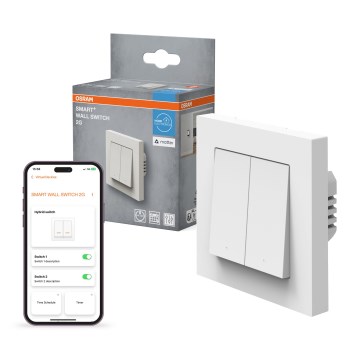 Osram - Interruptor SMART+ MATTER de 2 botões 230V Wi-Fi