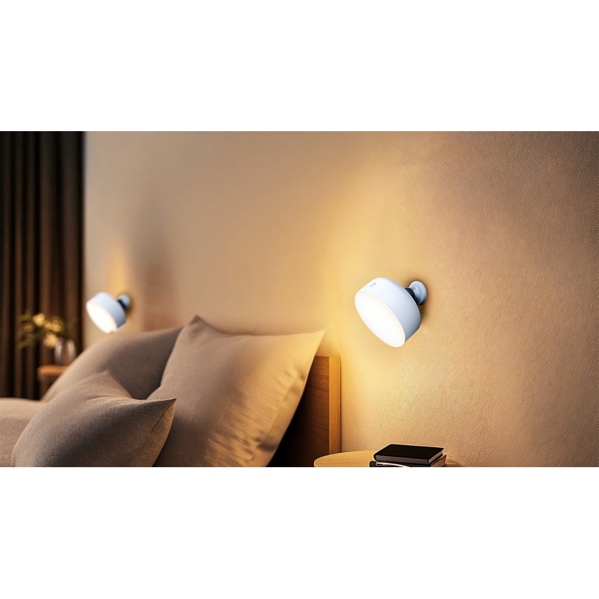 Osram - Lâmpada de mesa LED recarregável e regulável 3 em 1 DECOR HELPER LED/1,8W/5V branca