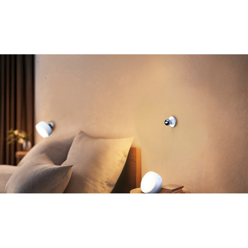 Osram - Lâmpada de mesa LED recarregável e regulável 3 em 1 DECOR HELPER LED/1,8W/5V branca