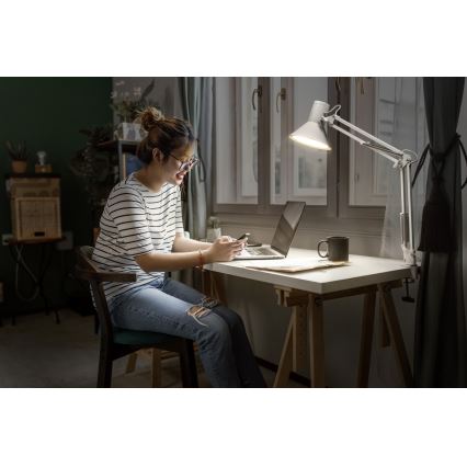 Osram - Lâmpada de mesa LED regulável com clipe OFFICE LINE LED/9W/230V 3000K branca