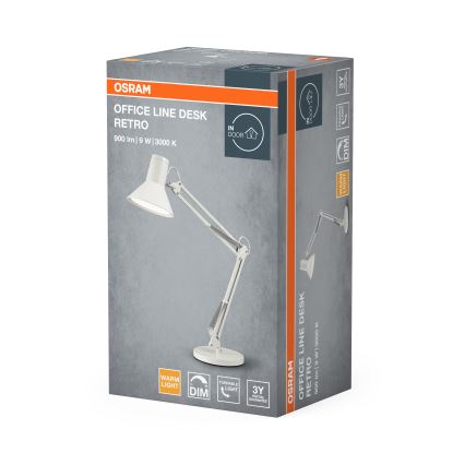 Osram - Lâmpada de Mesa LED Regulável OFFICE LINE LED/9W/230V 3000K branca